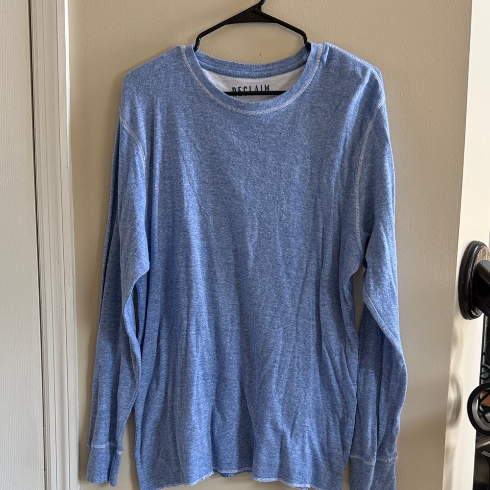 Men’s Blue Lightweight Long Sleeve Shirt